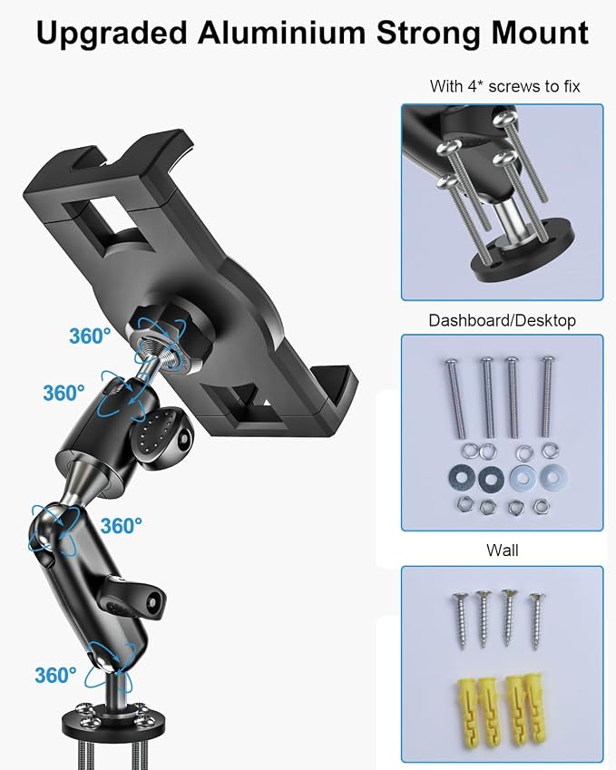 woleyi Aluminum Drill Base Tablet Holder - Image 4