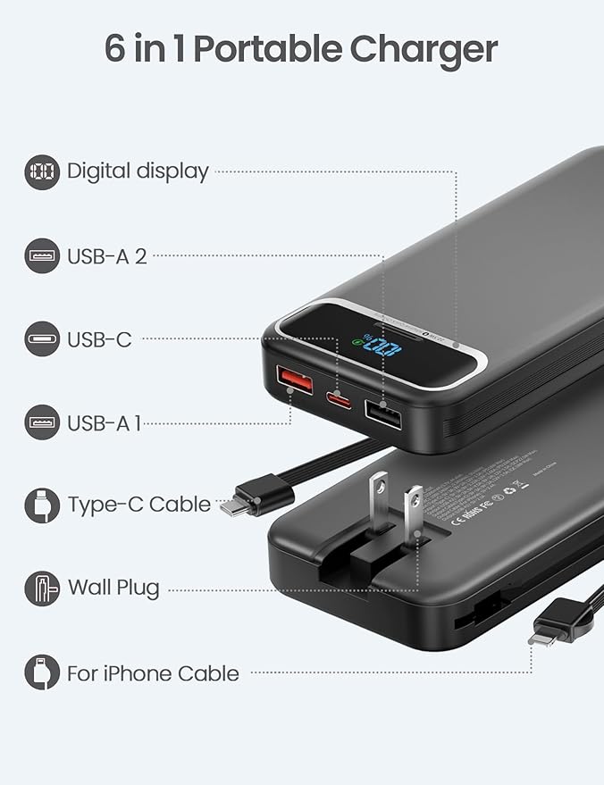 12000mAh Lightweight-Portable-Charger-Power-Bank - Image 2
