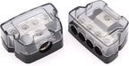 4 Way Power Distribution Block 1x 0/2/4 Gauge in 4X 4/8/10 Gauge Out Nickel - Image 6