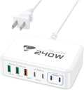 240W USB C Charging Station, 7-Port GaN USB C Charger Block, 100W Laptop USB C by AIONE