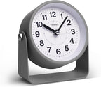Analog Alarm Clock, Silent Non-Ticking Quartz Movement, Battery-Operated by TIMESS