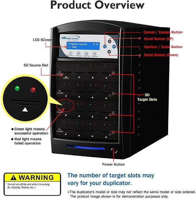 Vinpower Digital SDShark Standalone 55 Target SD & MicroSD Memory Card Readers - Image 3