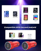 Fast Car Charger for iPhone 16, USB C Charging iPhone 2Pack Dual USB C Port Car - Image 7