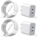 iPhone Charger 2Pack PD Dual USB C Charger Block Fast Charging Wall Charge Plug by Kruidvat