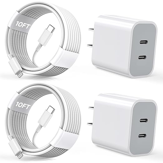 iPhone Charger 2Pack PD Dual USB C Charger Block Fast Charging Wall Charge Plug by Kruidvat