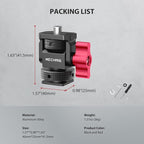 Mini Camera Monitor Mount with Cold Shoe, Aluminum Field Monitor Mount with - Image 8
