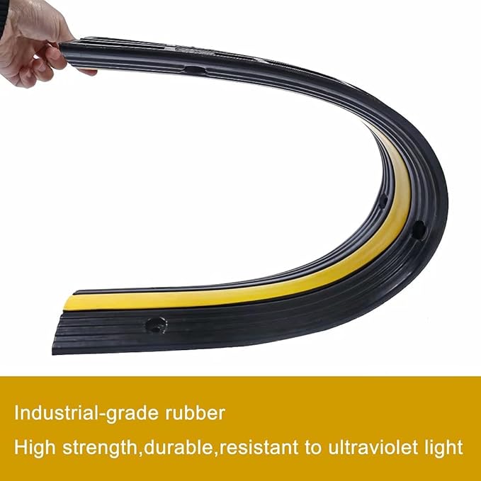 Rubber Cable Ramp Cord Cover Cable Protector Ramps Wire Hose Protective 1 - Image 5