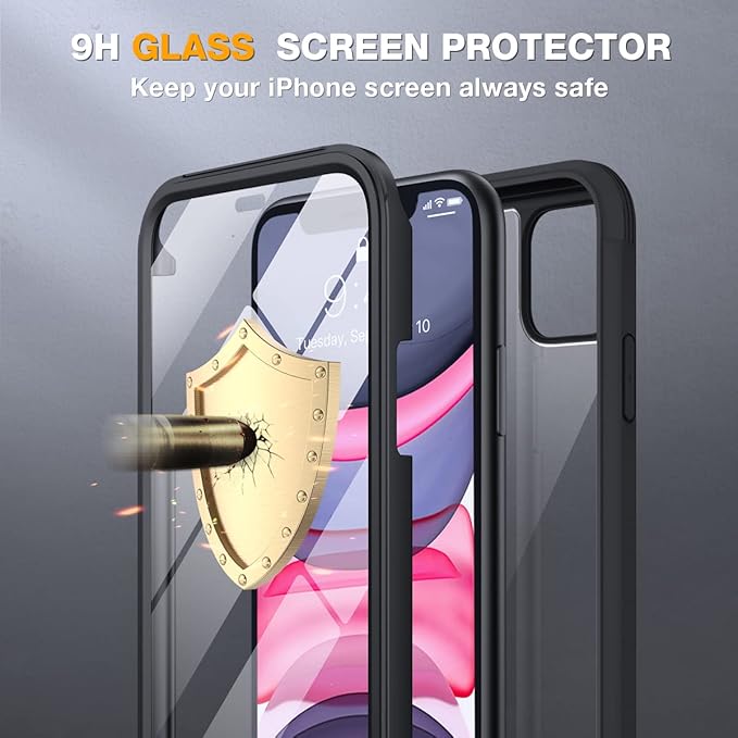 Miracase Glass Series for iPhone 11 Case 6.1 inch, Upgraded Full-Body Rugged - Image 7