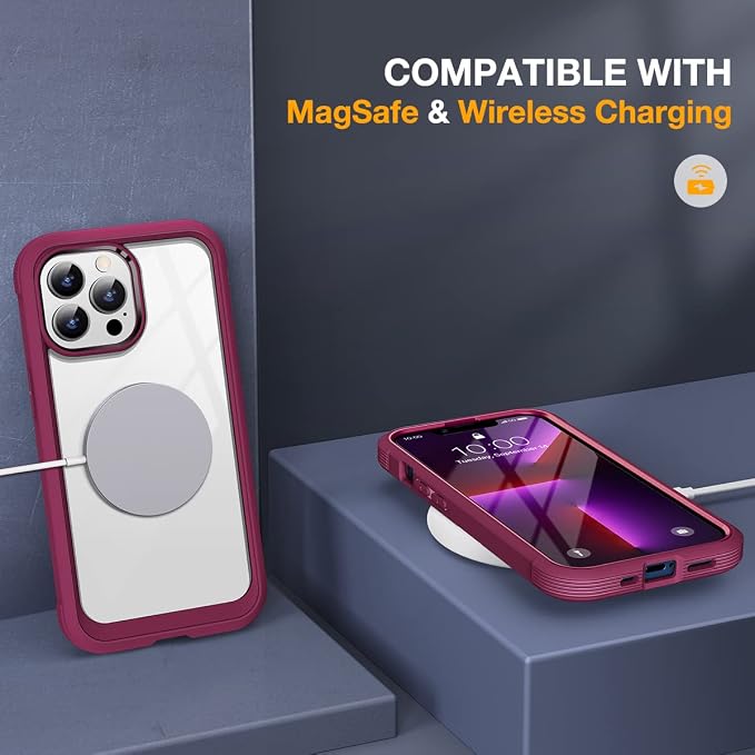 Miracase Glass Case for iPhone 13 Pro Max 6.7 inch, Upgrade Full-Body Clear - Image 6