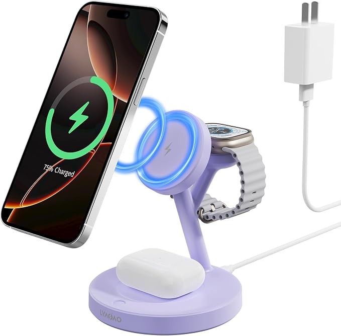 2025 3 in 1 Charging Station for Apple iPhone AirPods Watch by Unknown