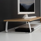 VIVO 24 inch Monitor Stand, Wood and Steel Desktop Riser, Small TV, Ergonomic - Image 5