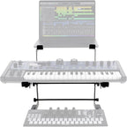 Rockville Rock2d2 Adjustable Dual Shelf DJ Controller Midi Keyboard Laptop Stand - Image 5