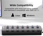VEMONT 7-Port USB 3.0 Hub Suitable - Image 6