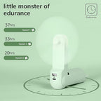 JISULIFE Handheld Fan with 4500 mAh Powerbank Max 37 Hours Runtime, Pocket - Image 2