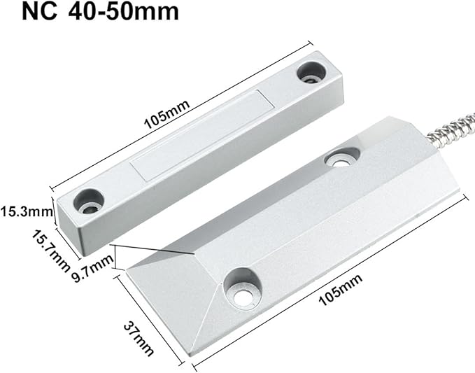 uxcell Rolling Door Contact Magnetic Reed Switch Alarm - Image 2