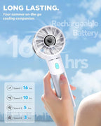 Handheld Fan, Mini Small Portable Turbo Fan, Rechargeable - Image 2