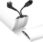 Floor Cord Cover, Cable Protector, 0.63W x 0.31H inches, Wire Cover by DBHXXMB-HH