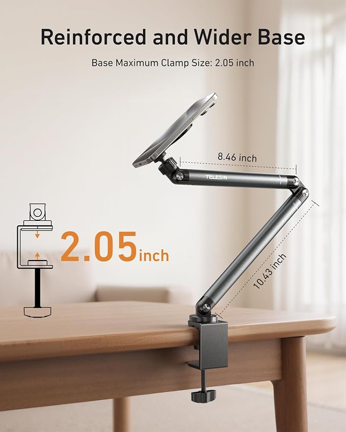 TELESIN Magnetic Phone Holder For Desk and Bed - Image 5