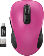 WisFox 2.4G Wireless Mouse for Laptop, Ergonomic Computer Mouse by Bringyouqualityproducts