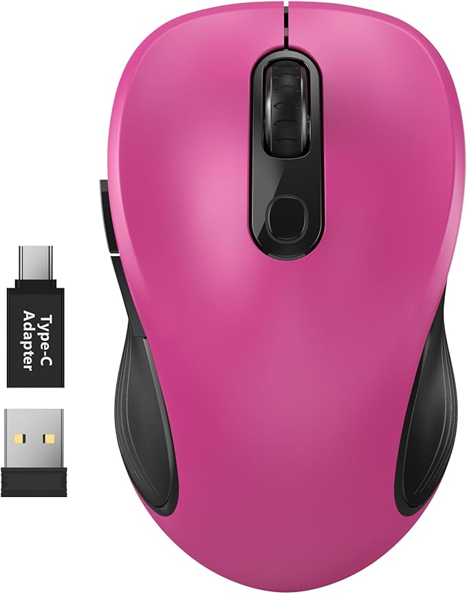 WisFox 2.4G Wireless Mouse for Laptop, Ergonomic Computer Mouse by Bringyouqualityproducts