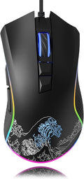 HITIME XVX Wired Gaming Mouse, 12000 DPI RGB Mouse by HITIME