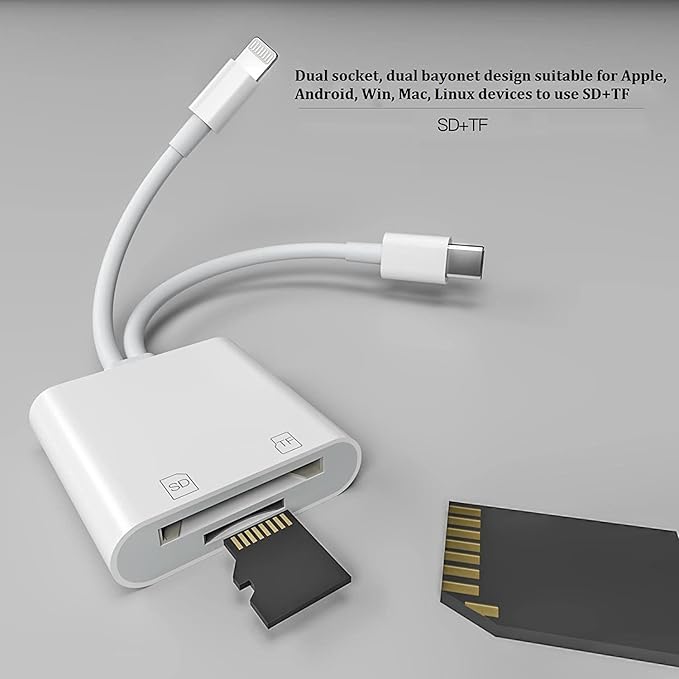 iPhone SD Card Reader, 4 in 1 Cameras SD Reader - Image 5