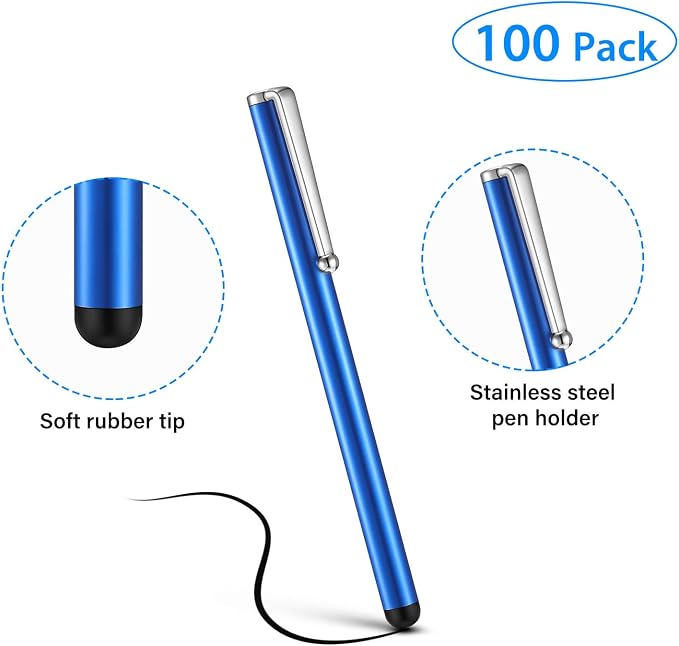 Outus 100 Pieces Stylus Pen Slim Touch Screen Stylus Universal Capacitive - Image 3