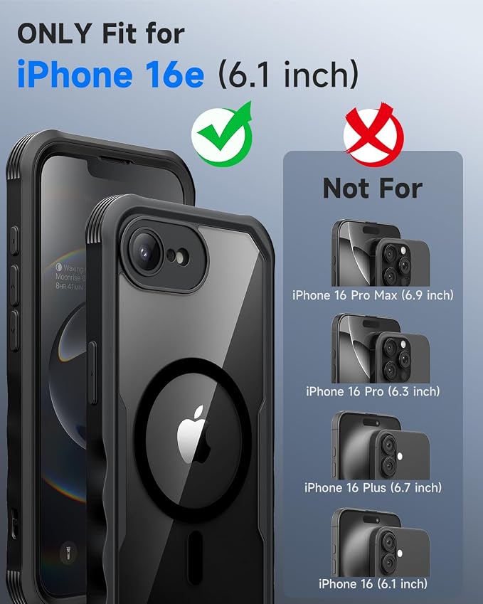 seacosmo for iPhone 16e Case, Full Body Bumper - Image 5