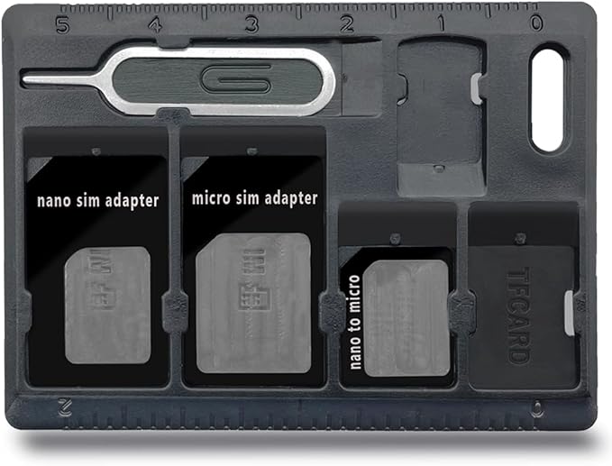 1 Pack SIM Card Holders with Tray Opener Pins, Card Storage Tool Set by CKANDAY