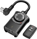 HBN Outdoor Light Timer with Remote Control, Waterproof Light Sensor Timer by HBN