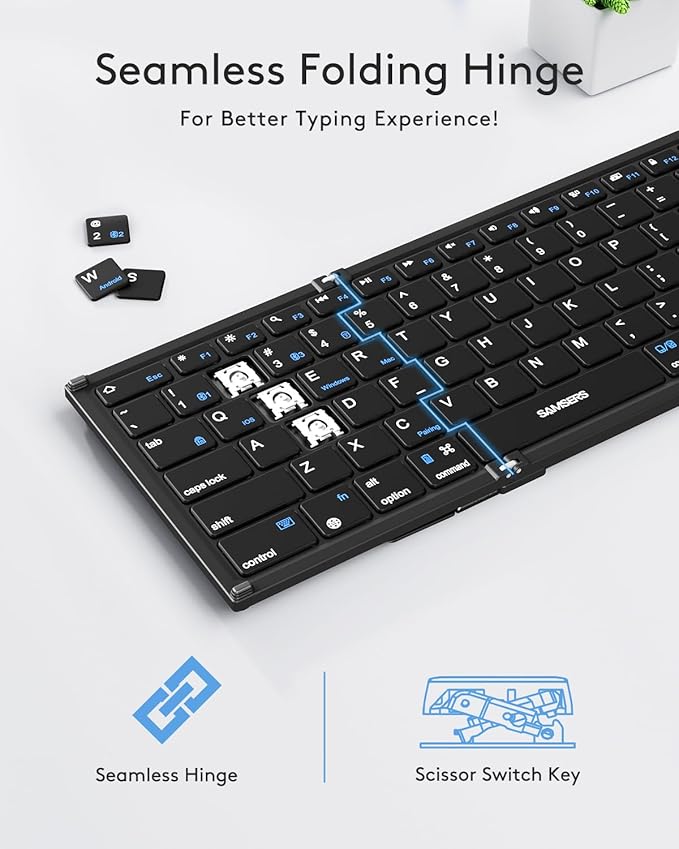 Samsers Foldable Bluetooth Keyboard - Image 5