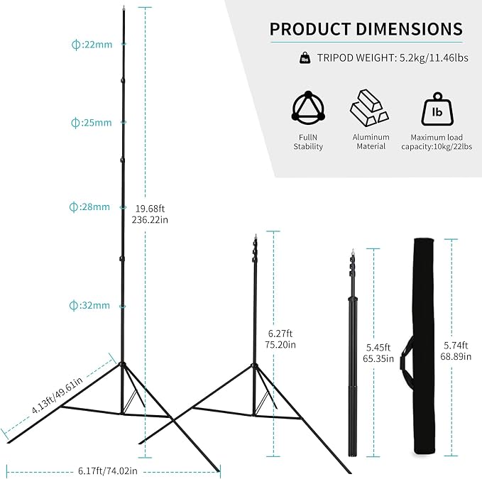 20FT/6M Tripod Stand - Image 2
