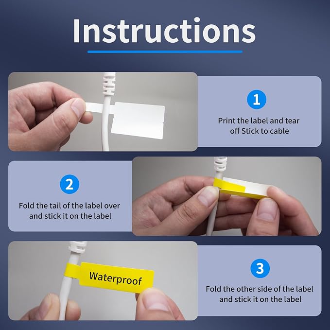 100 Pcs Cable Labels - Image 4