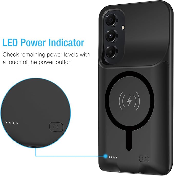 Battery Case for Galaxy A15, Enhanced 10000mAh Portable Protective Wireless - Image 3
