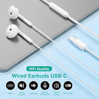 USB C Headphones for iPhone 17 16 15, Wired Headphones USBC for iPad Pro Air - Image 4