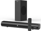 Sound Bars for TV with Subwoofer 2.1 CH 120W Soundbar for TV, for PC, Surround by Mufoli