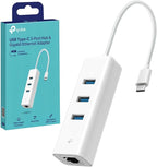 TP-Link UE330C USB-C 3.0 to Ethernet Adapter | Portable 3-Port USB-A 3.0 Hub w/ - Image 8