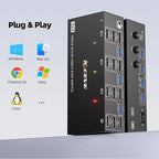 KVM Switch 3 Monitors 3 Computers 8K@60Hz 4K@144Hz, HDMI Dispalyport Triple - Image 7