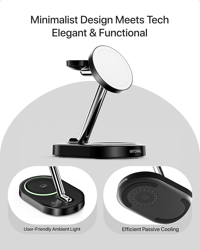 Intoval Fast Charging Station for Magsafe Apple Devices, Wireless Charger for - Image 6