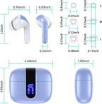 TAGRY Bluetooth Headphones True Wireless Earbuds 60H Playback LED Power Display - Image 8