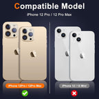 UniqueMe Compatible with iPhone 12 Pro Max 6.7" Camera Lens Protector Tempered - Image 2