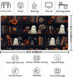 Cute Ghost Desk Mat Dark Vintage Large Mouse Pad Gaming Black Mouse Pad XXL - Image 3