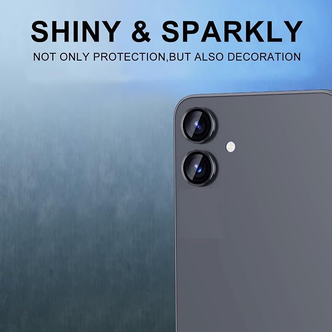 for Samsung Galaxy A06 Camera Lens Protector, Individual Metal Ring Tempered - Image 7