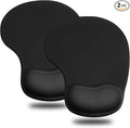 JIKIOU Mouse Pad, 2 Pack Ergonomic Mouse Pads by JIKIOU