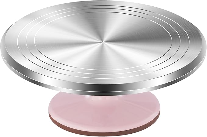 Kootek Aluminium Alloy Revolving Cake Stand 12 Inch Rotating Cake Turntable by Kootek