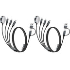 4-in-2 Multi Charging Cable for Apple Watch Charger/Samsung/iPhone Charger by HitfineLLC