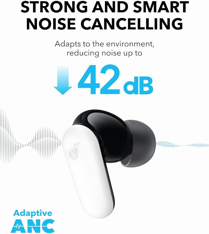 Soundcore P30i by Anker Noise Cancelling Earbuds, Strong and Smart Noise - Image 3
