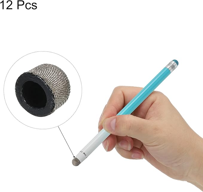 MECCANIXITY 12pcs 7.5mm Stylus Pen Fine Tips Conductive Fiber Capacitive Touch - Image 3