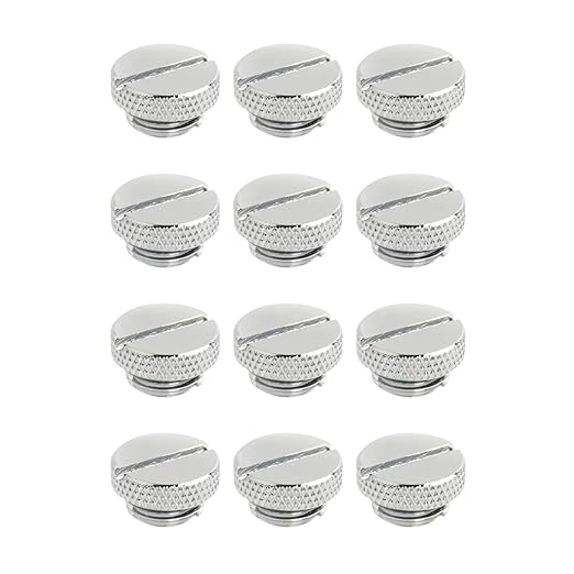 Dracaena.io 12 Pack G1/4" Thread, Thin Water Stop Plug Fitting by greenDRACAENA