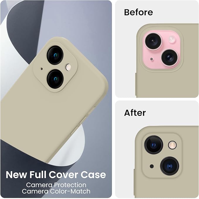 FireNova Designed for iPhone 15 Plus Case, Silicone Case with, Soft - Image 3